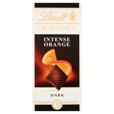 Lindt Excellence Szwajcarka czekolada deserowa z sokiem pomarańczowym i migdałami 100 g - 2