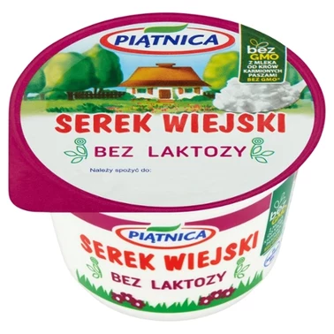 Piątnica Serek wiejski bez laktozy 200 g - 2