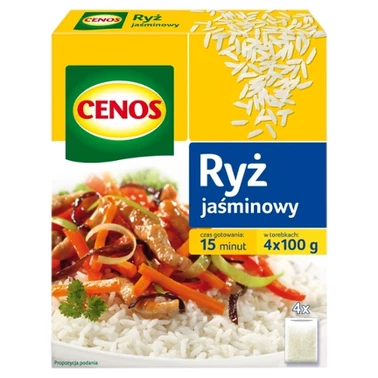 Cenos Ryż jaśminowy 400 g (4 torebki) - 0