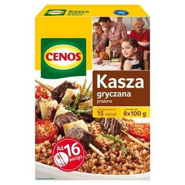 Cenos Kasza gryczana prażona 800 g (8 torebek) - 0