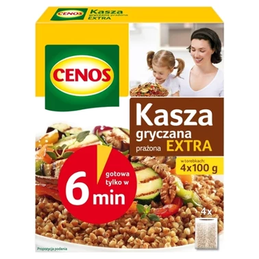 Cenos Kasza gryczana prażona extra 400 g (4 torebki) - 0