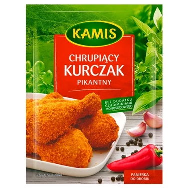 Kamis Chrupiący kurczak pikantny Panierka do drobiu 90 g - 0