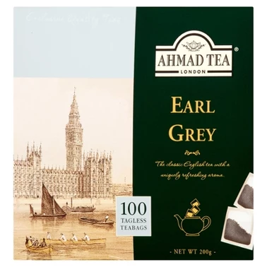 Ahmad Tea Earl Grey Herbata czarna 200 g (100 torebek) - 0