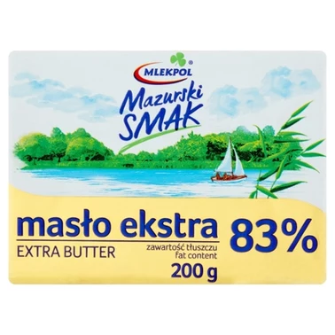 Mlekpol Mazurski Smak Masło ekstra 200 g - 0