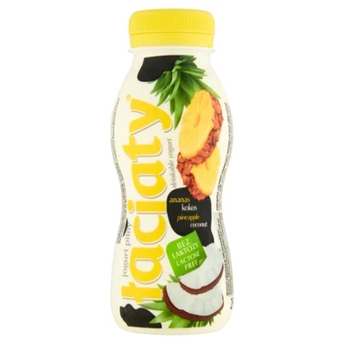 Łaciaty Jogurt pitny ananas kokos bez laktozy 250 ml - 0