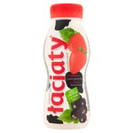 Łaciaty Jogurt pitny truskawka czarna porzeczka bez laktozy 250 ml
