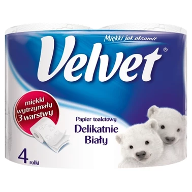 Velvet Papier toaletowy delikatnie biały 4 rolki - 2