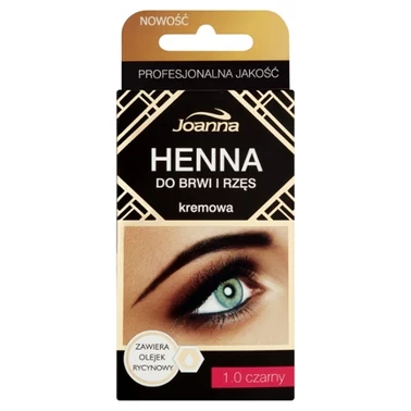 Joanna Henna do brwi i rzęs kremowa 1.0 czarny - 2