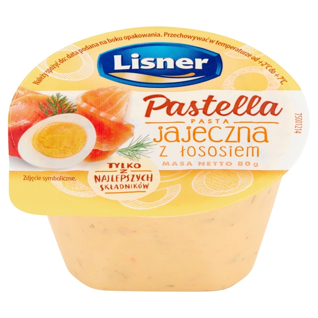 Lisner Pastella Pasta jajeczna z łososiem 80 g promocje i gdzie można tanio kupić Ding.pl
