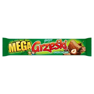 Grześki Mega Wafel przekładany kremem orzechowym 48 g - 3