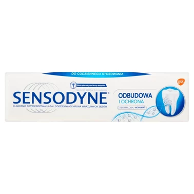 Sensodyne Mint Odbudowa i Ochrona Wyrób medyczny pasta do zębów z fluorkiem 75 ml - 8