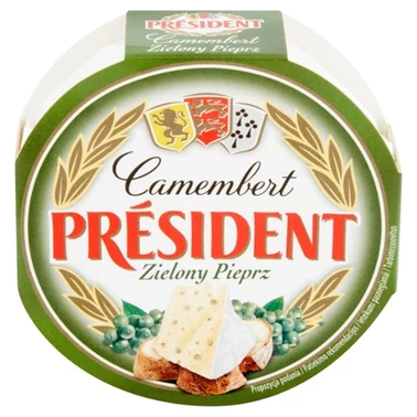 Président Ser Camembert zielony pieprz 120 g - 2
