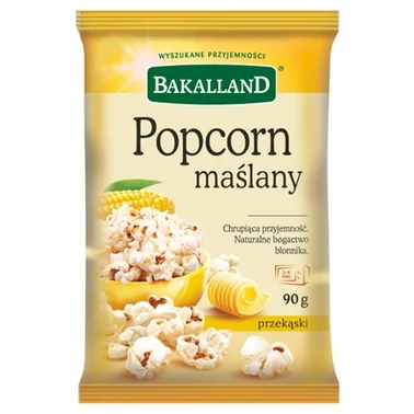 Bakalland Popcorn maślany 90 g - 1