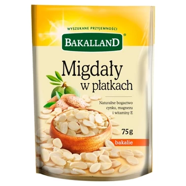 Bakalland Migdały w płatkach 75 g - 1