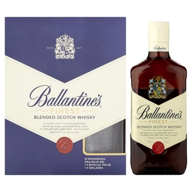 Ballantine's Finest Szkocka whisky 700 ml i szklanka - 0