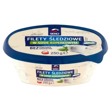 SEKO Filety śledziowe w sosie koperkowym 250 g - 8