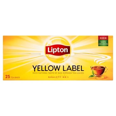 Lipton Yellow Label Herbata czarna 50 g (25 torebek) - 0
