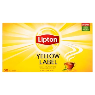 Lipton Yellow Label Herbata czarna 100 g (50 torebek) - 0