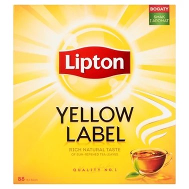 Lipton Yellow Label Herbata czarna 176 g (88 torebek) - 0