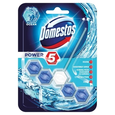 Domestos Power 5 Ocean Kostka toaletowa 55 g - 3