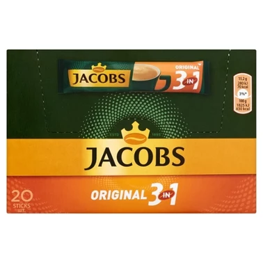 Jacobs Original 3in1 Rozpuszczalny napój kawowy 304 g (20 x 15,2 g) - 0