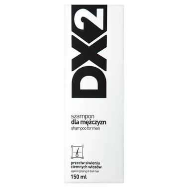 DX2 Szampon dla mężczyzn przeciw siwieniu ciemnych włosów 150 ml - 1