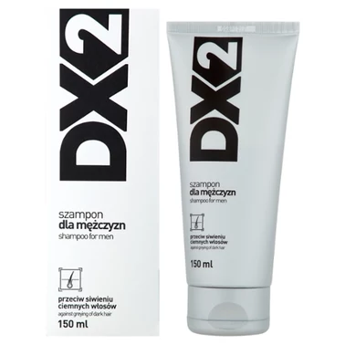 DX2 Szampon dla mężczyzn przeciw siwieniu ciemnych włosów 150 ml - 0