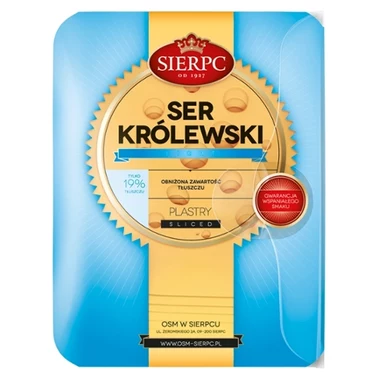 Sierpc Ser królewski Light plastry 135 g - 1