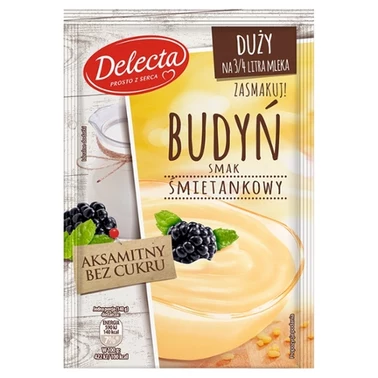 Delecta Duży budyń smak śmietankowy 64 g - 1