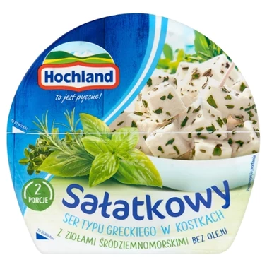 Hochland Sałatkowy ser typu greckiego w kostkach z ziołami śródziemnomorskimi 135 g - 3