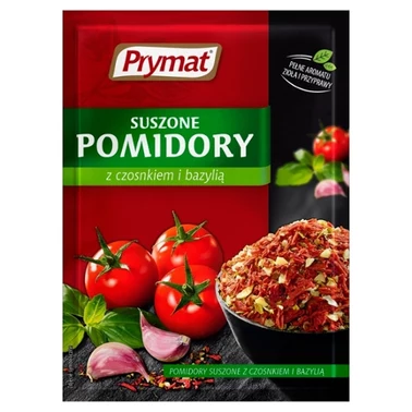 Prymat Suszone pomidory z czosnkiem i bazylią 15 g - 1