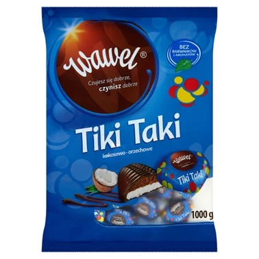 Wawel Tiki Taki kokosowo-orzechowe Czekoladki nadziewane 1000 g - 2