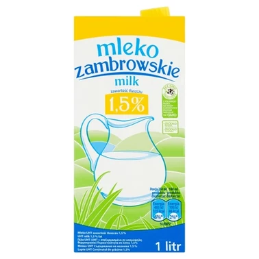 Mleko zambrowskie UHT 1,5 % 1 l - 1