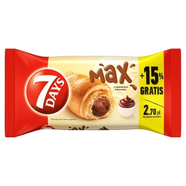 7 Days Max Croissant z nadzieniem kakaowym 110 g - 0