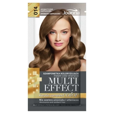 Joanna Multi Effect color Szamponetka koloryzująca aromatyczne cappuccino 014 35 g - 2