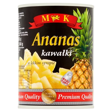 MK Ananas kawałki w lekkim syropie 565 g - 1