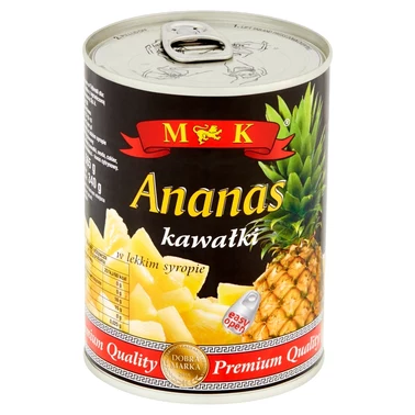 MK Ananas kawałki w lekkim syropie 565 g - 0