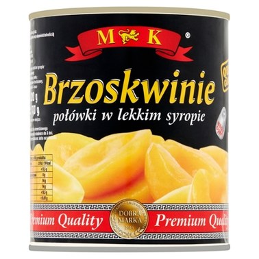 MK Brzoskwinie połówki w lekkim syropie 820 g - 1