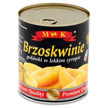 MK Brzoskwinie połówki w lekkim syropie 820 g - 0