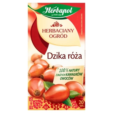 Herbapol Herbaciany Ogród Herbatka owocowo-ziołowa dzika róża 70 g (20 x 3,5 g) - 1