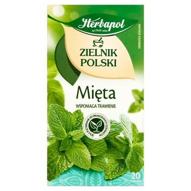 Herbapol Zielnik Polski Herbatka ziołowa mięta 40 g (20 x 2 g) - 0