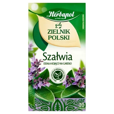 Herbapol Zielnik Polski Herbatka ziołowa szałwia 24 g (20 x 1,2 g) - 0
