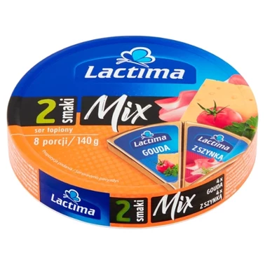Lactima Ser topiony Mix Gouda i z szynką 140 g (8 x 17,5 g) - 0