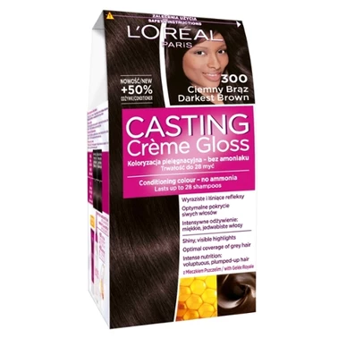 L'Oreal Paris Casting Creme Gloss Farba do włosów 300 ciemny brąz - 0