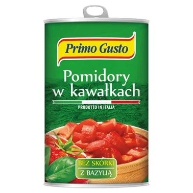 Primo Gusto Pomidory krojone bez skórki z bazylią 400 g - 3