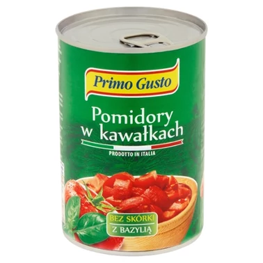 Primo Gusto Pomidory krojone bez skórki z bazylią 400 g - 2