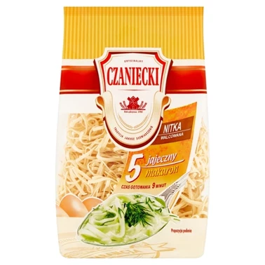Czaniecki Makaron 5 jajeczny nitka walcowana 250 g - 1