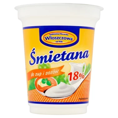 Włoszczowa Śmietana do zup i sosów 18% 330 g - 1