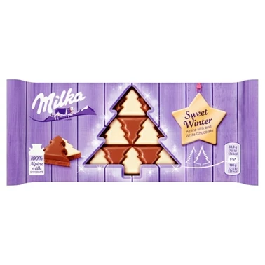 Milka Sweet Winter Czekolada mleczna z białą czekoladą 100 g - 2