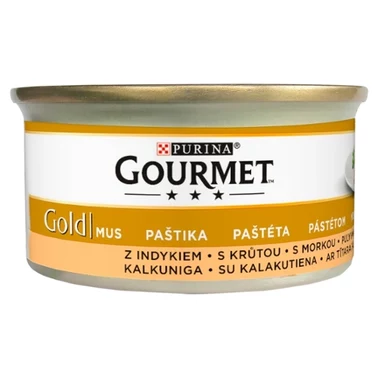Gourmet Gold Karma dla kotów mus z indykiem 85 g - 2